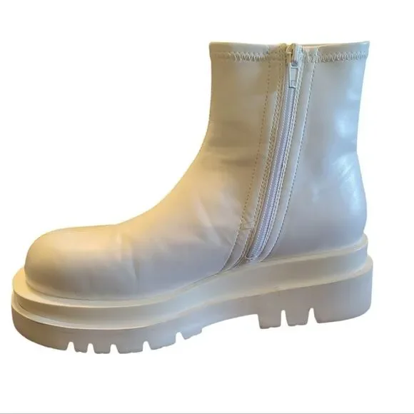 Jeffrey Campbell Shoes Jeffrey Campbell Whiteplatform Zip Up - Main Image